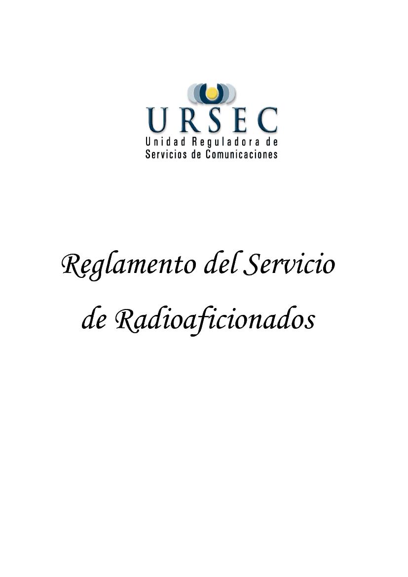 01 Reglamento del Servicio de Radioaficionados.pdf